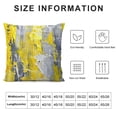 thumbnail image 5 of YINGXI  Gray and Yellow Abstract Art Pillow Covers Decorative Throw Pillowcase  Square Couch Cushion Cover for Home Decor Sofa Living Room Bed Car Sofa 12x12in, 5 of 5