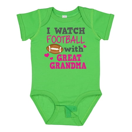 

Inktastic I Watch Football with My Great Grandma Gift Baby Girl Bodysuit