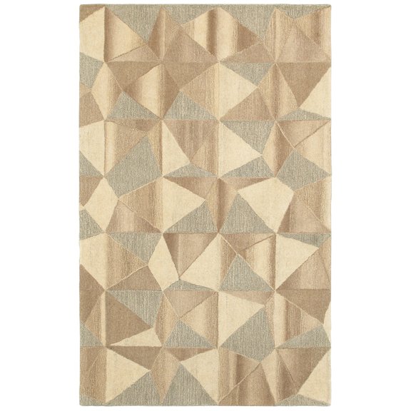 Oriental Weavers Infused 67004 Beige/ Grey Geometric Rectangle Indoor Area Rug