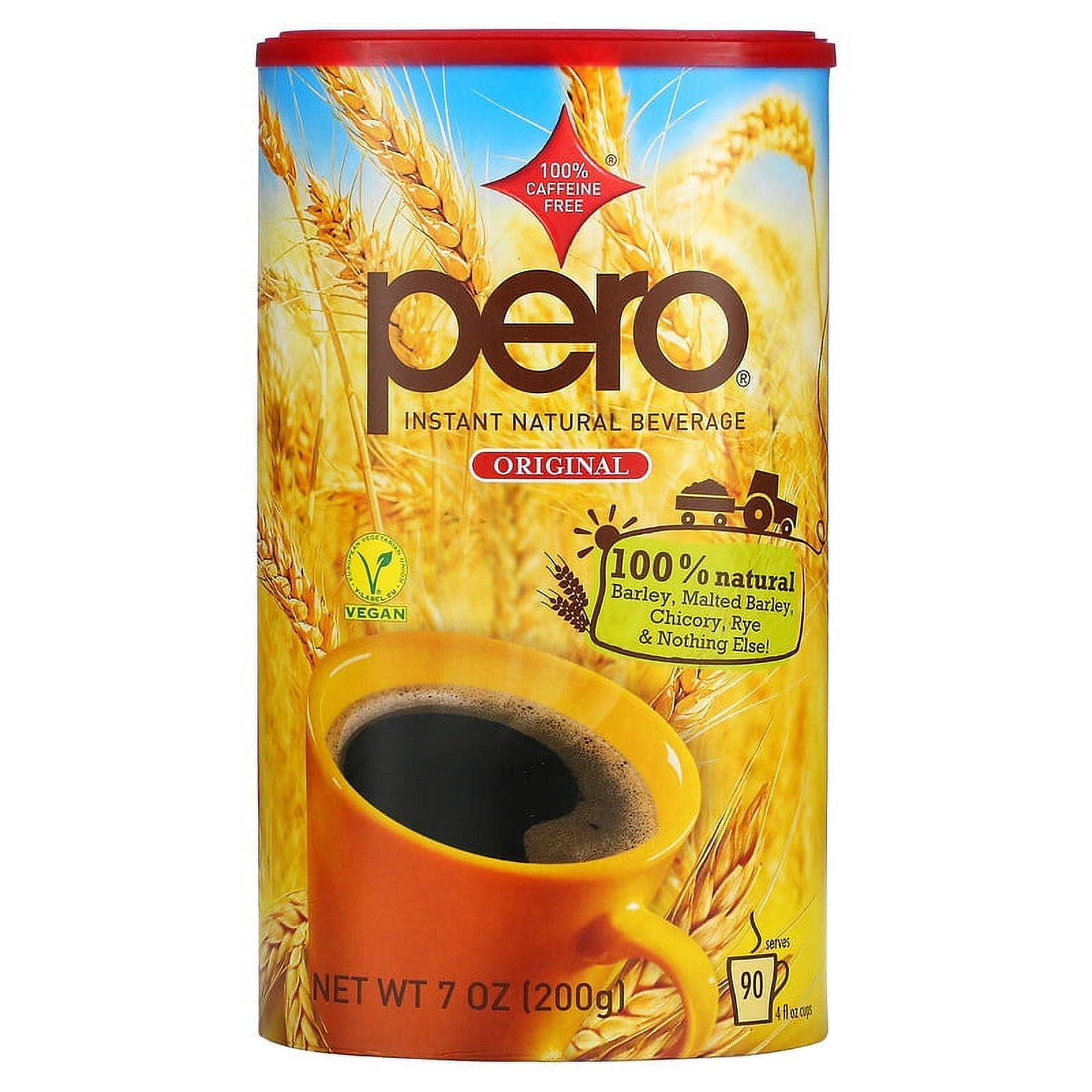 Pero, Instant Natural Beverage, Original, Caffeine Free, 7 oz (200