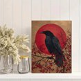 thumbnail image 2 of Raven Red Sun Canvas Painting，Nature Wall Decor for Living Room Bedroom Office Hotel Lobby Entryway, 2 of 8