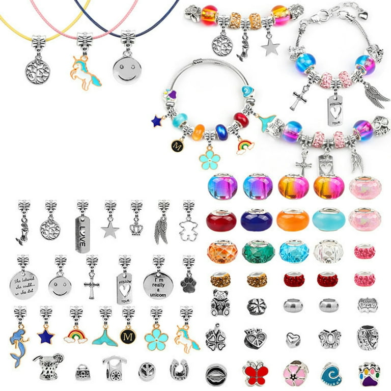 Bracelet Making Kit, Teen Girl Gifts Jewelry Making Kit, Unicorn/mermaid  Girl Toys Art Supplies Crafts For Girls Age 8-12