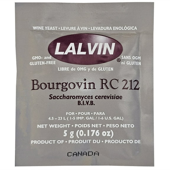 Bourgovin RC 212 Saccharomyces cerevisiae (5 g. Pouch)