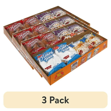 (3 pack) Cloverhill Bakery Ultimate Danish and Honey Bun Variety Pack Includes 16 Honey Buns Total (3 pack) Cloverhill Bakery Ultimate Danish and Honey Bun Variety Pack Includes 16 Honey Buns Total