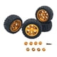 thumbnail image 1 of 4 Piezas de Neumáticos de Repuesto para Coche RC Perfke 14301 16207 1:12 1:14 1:16 1:18 Oro, 1 of 8
