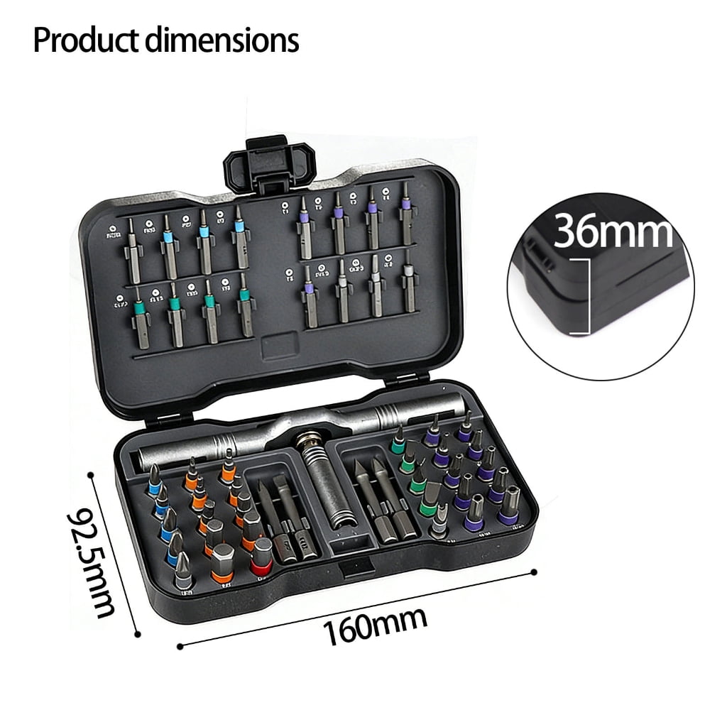 50 In 1 Ratchets Screwdriver Set With Ergonomic Handle And Portable Case For Projects And Professional Repairs