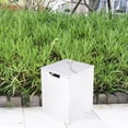 thumbnail image 4 of Elementi  Plus Square Propane Tank Cover Hideaway Storage Box with Marble Porcelain Top - 15.9 x 15.9 Inches White, 4 of 4