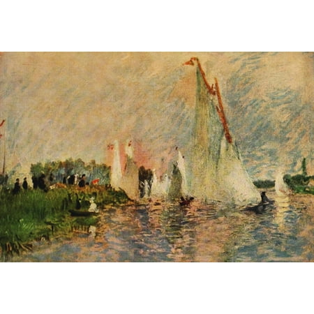 Regatta At Argenteuil 1874 Canvas Art Pierre Auguste Renoir 18 X 24