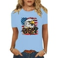 thumbnail image 2 of VerPetridure American Flag Shirt Women 4th of July Patriotic T Shirt Funny Stars Stripes Graphic Tee Independence Day T-Shirt Top, 2 of 8