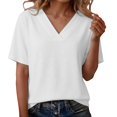thumbnail image 3 of Tops For Women Loose Bat Sleeve Summer T Shirts Casual Plain Blouse Plus Size Tops S 4XL, 3 of 6