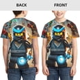 thumbnail image 3 of Ninjago Comedy Teen T-Shirt Crewneck Short Sleeve Double-Sided Print Summer Tee Shirts Top For Youth Boys Girls Children X-Large, 3 of 7