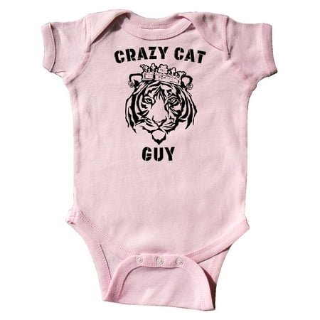 

Inktastic Crazy Cat Guy Tiger with Crown Gift Baby Boy or Baby Girl Bodysuit
