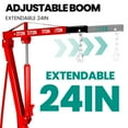 thumbnail image 5 of Hydraulic Engine Hoist, 2 Ton/4400 LBS Load Capacity, Heavy Duty Cherry Picker Shop Crane with 8-Ton Hydraulic Pump & Steel Frame, Engine Crane for Industrial Maintenance, Auto Shops, Weight Lifting, 5 of 9