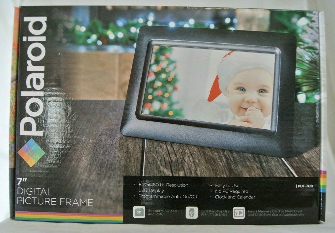 Polaroid 7 Inch Widescreen Programmable and Customizable Digital Photo