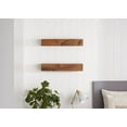 thumbnail image 5 of Drakestone Designs Farmhouse Floating Shelf, 24 inch - Walnut Finish (Set of 2), 5 of 8