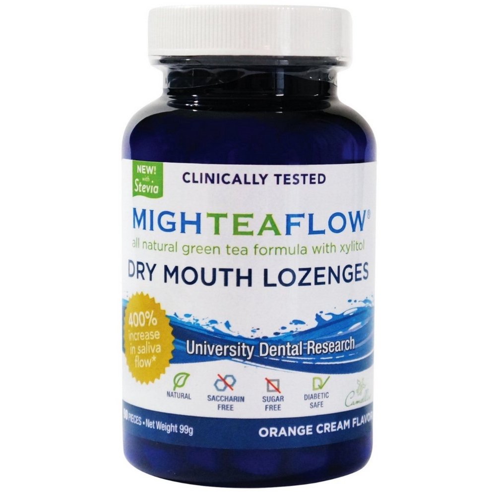 MighTeaFlow Natural Dry Mouth Lozenge, Orange Cream Flavor Walmart