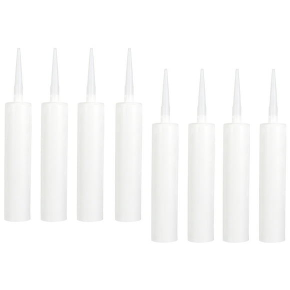 HINTRMENT 8Pcs Refillable Caulk Tubes for Doors and Windows Crack Filling
