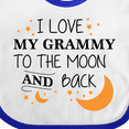 thumbnail image 4 of Inktastic I Love My Grammy to the Moon and Back Boys or Girls Baby Bib, 4 of 4