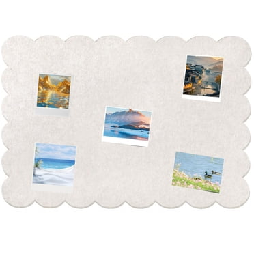 Large Bulletin Board - 60 X 48 Inches, Decorative Felt Pin...