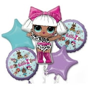 L.O.L. Surprise! Balloon Bouquet, Party Supplies, 5 Count