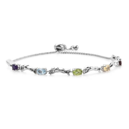 - Shop LC Platinum Plated Brass Magic Ball Panther Gift Station Bracelet Adjustable 2 Cttw