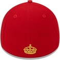 thumbnail image 4 of Men's New Era Red St. Louis Cardinals 2023 MLB World Tour: London Series Flag Fill 39THIRTY Flex Hat, 4 of 6