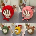 thumbnail image 3 of Infant Baby Knit Beanie Hat Cute Christmas Reindeer Antlers Earflap Cap Warmer, 3 of 20