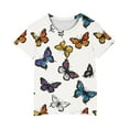 thumbnail image 4 of Frnrwgo Girls Vacation T-shirts Kids Summer Crewneck Graphic Tops Fashion Tees 3-10 Years, Multicolor, 4 of 4