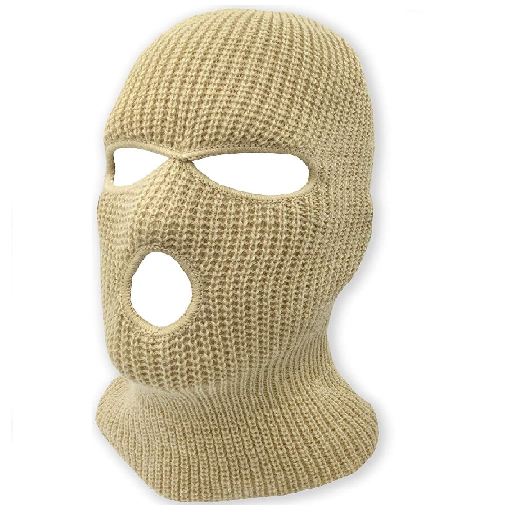 Acrylic 3hole Winter Beanie Balaclava SKI Snowboard Mask, One Size
