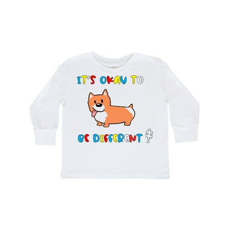 

Inktastic Autism Awareness It s Okay to be Different! Silly Dog Gift Toddler Boy or Toddler Girl Long Sleeve T-Shirt