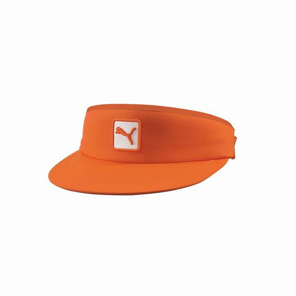 orange puma visor
