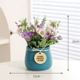 thumbnail image 2 of Pequeña margarita simulación flor cerámica maceta hogar interior decoración escritorio simulación planta verde bonsái flor falsa, 2 of 5