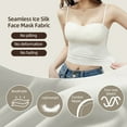 thumbnail image 7 of Breathable Padded Bra Strap Camisole Tank Top Basic Cami Shirts Women White, 7 of 7