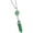 Green, variant on Guodhu Crystal Necklaces for Women Stainless Steel Chain Gemstone Hexagonal Necklace for Spiritual Energy Healing Pendant Divination for Women Men