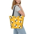 thumbnail image 7 of Kll Tote Bag For Women Cute Bee Butterfly Yelllow Print Shopping Grocery Reusable Bags For Office School Shopping Travel, 7 of 7