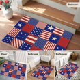 thumbnail image 5 of Independence Day Entryway Rug 2'x3'&nbsp; Non Slip Front Door Mats, US Flag Star Stripe Vintage Entrance Rugs Indoor Outdoor Carpet, Washable Floor Mats Small Area Rug for Bedroom Kitchen, 5 of 8