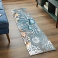 thumbnail image 4 of Jellyfish Runner Rugs 2x6 ft Coral Starfish Coral Vintage Washable Hallway Rugs Non-Slip Floor Mats Absorbent Carpet Bedside Runners for Bedroom Kitchen Bathroom Laundry Room, 4 of 9