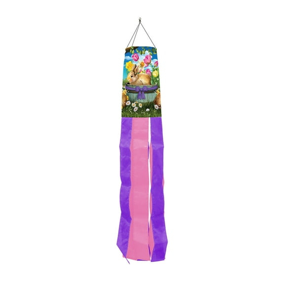 Briarwood Lane Spring Bunny Basket Floral Windsock