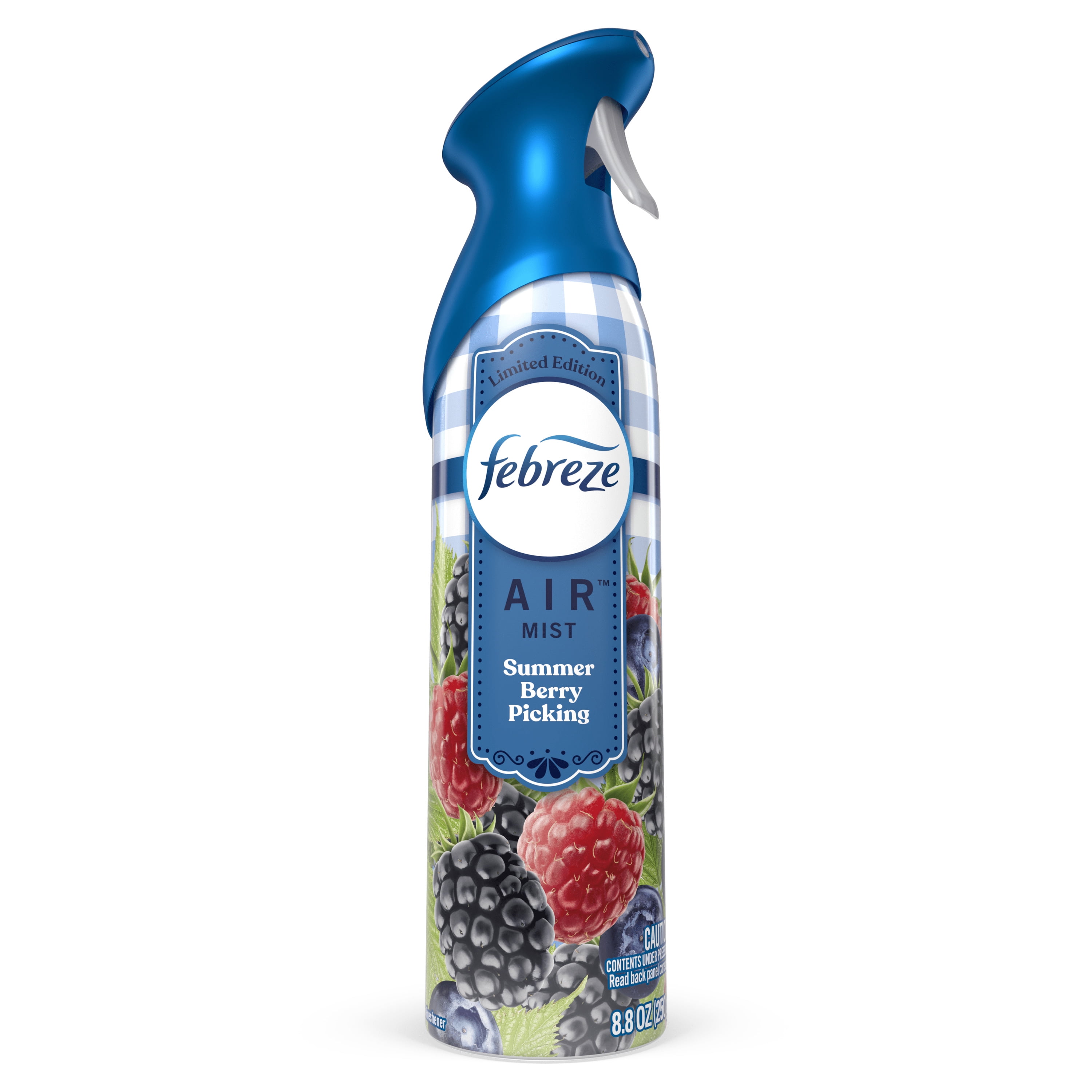 (3 pack) Febreze Air Freshener Spray, Odor-Fighting Room Spray, Summer Berry Picking, 8.8oz