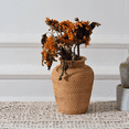 thumbnail image 4 of 2 jarrones de ratán tejido, jarrones artísticos, macetas de moda para decoración de mesa, macetas para flores, suministros de jardinería para el hogar, 4 of 7