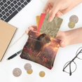 thumbnail image 5 of PU Leather Coin Purse Wallet Compact Water-Resistant Card Cases Money Organizers Majestic Powerful Lion, 5 of 7