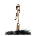 thumbnail image 2 of CC Fox Faux Fur Cell Phone Purse Key Chain, Black white, 2 of 2