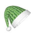 thumbnail image 2 of Fuzoiu Cactus Print Santa Hat Christmas Hat for kids,Santa Hats with Pompom, Unisex Xmas Holiday Hat for Christmas New Year Festive Party Supplies, 2 of 6