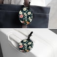 thumbnail image 7 of 2Pcs Leather Round Flower Cruise Luggage Tag with Privacy Cover and Name ID Tag - Suitable for Travel Handbags Backpacks School Bags Luggage Tags, 7 of 7