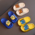thumbnail image 4 of LNMQLPDBS Kid Slippers Cartoon Dinosaur Pattern Children Bathroom Slipper Sandals Non-Slip Lightweight Beach Slippers Baby Boys Girls Shoes 12-18 Months Toddler Swim Shoes Yellow 26, 4 of 8