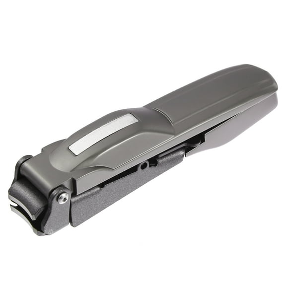 Unique Bargains 1Pc Nail Clippers Portable Nail Clipper for Nail Care Stainless Steel Gray