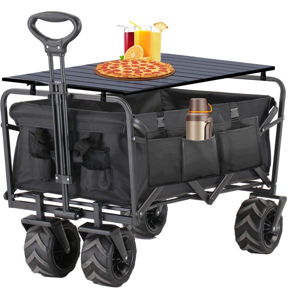 Steel Garden Cart with Adjustable Handle