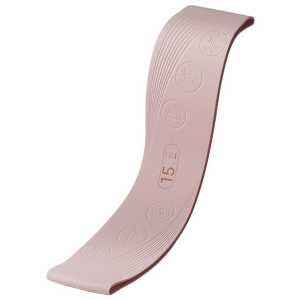 Banda Resistencia Yoga Banda Elástica Silicona Círculo Resistencia Fitness Sentadillas Entrenamiento Fuerza Melocotón Glúteos Círculo Banda Resistencia (rosa 15 Libras)