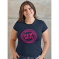 thumbnail image 2 of Mothers Day Pink Rubber Stamp Shaped T-Shirt Women -Image by Shutterstock, Female 3X-Large, 2 of 4