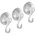thumbnail image 1 of 3pcs Reusable Hook Kitchen Utensil Hooks Home Suction Hanger Handbag Key Coat Hooks Suction Cups Wall Hangers -Qin, 1 of 5